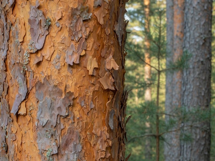 Corteccia arancione di pino silvestre